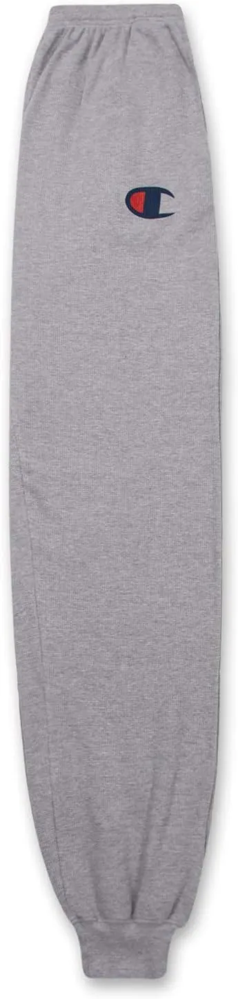 Champion Thermal Waffle Sweatpants Big and Tall - Lounge Jogger Sweatpants for Men