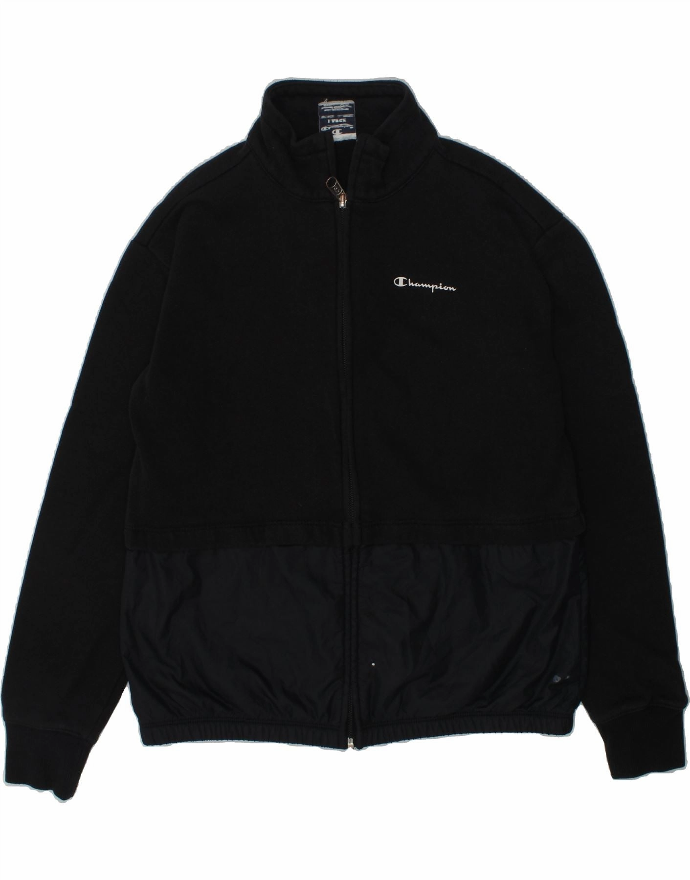 spring season CHAMPION Boys Bomber Jacket 11-12 Years Large Black Cotton