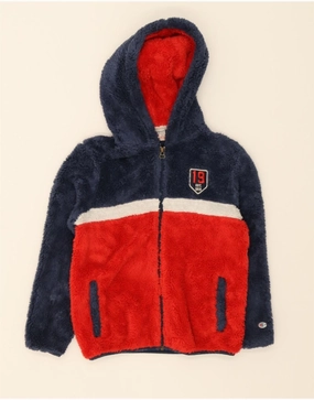 Fashion Active suitable for group activities CHAMPION Boys Graphic Fleece Jacket 9-10 Years Medium Navy Blue