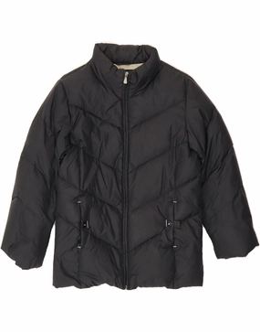 CHAMPION Boys Padded Jacket 13-14 Years Black Magnet suitable for school uniforms