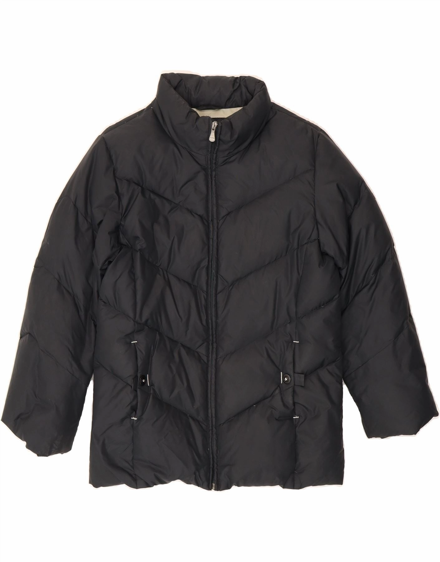 CHAMPION Boys Padded Jacket 13-14 Years Black Magnet suitable for school uniforms