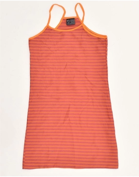 Office Smart Casual Feel CHAMPION Girls Sheath Dress 11-12 Years Orange Striped Polyamide