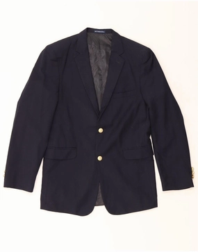 Age CHAPS Boys 2 Button Blazer Jacket 15-16 Years Navy Blue Polyester