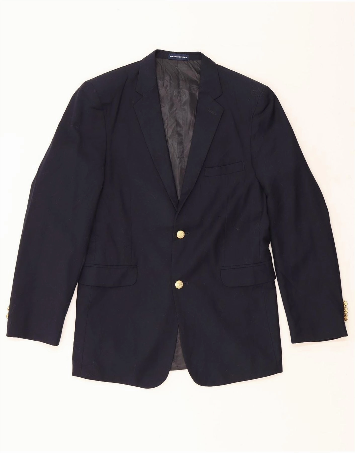 Age CHAPS Boys 2 Button Blazer Jacket 15-16 Years Navy Blue Polyester