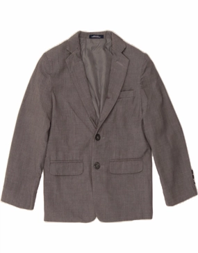 CHAPS Boys 2 Button Blazer Jacket 7-8 Years Grey Polyester Minimal Gear