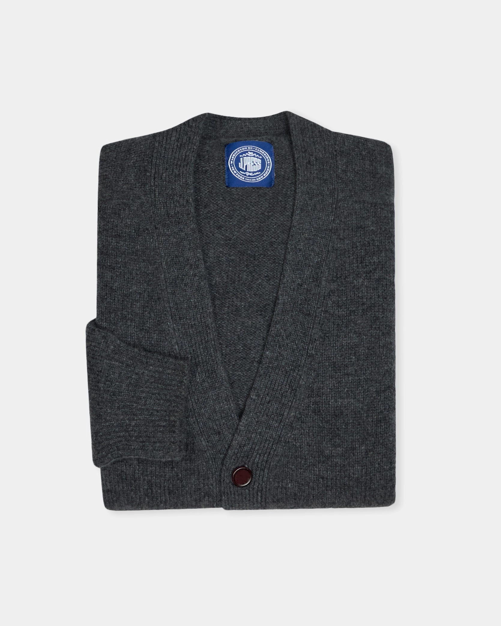 Perfect Wear Charcoal Lambswool Cardigan Sweater