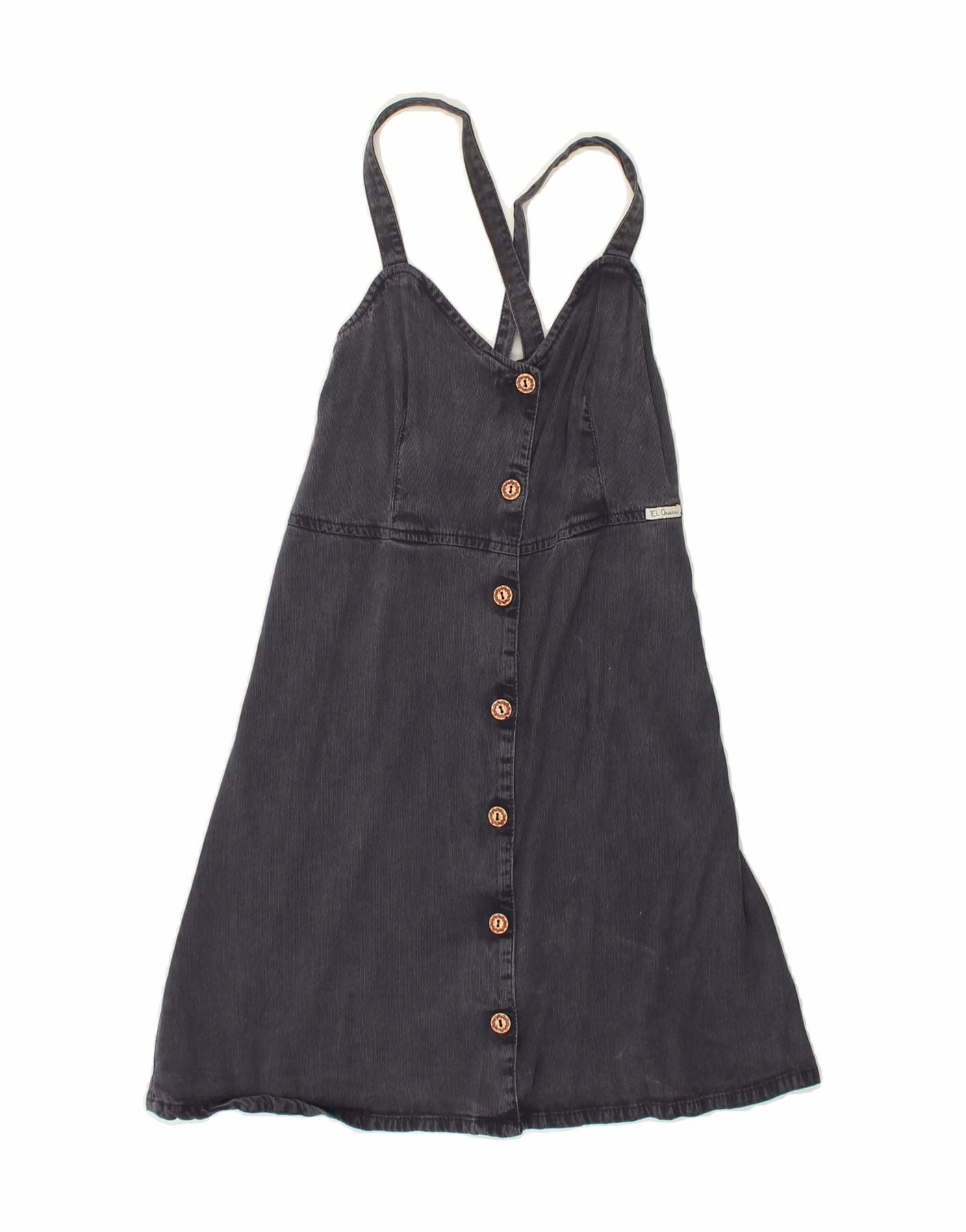 Light Layers everyday elegance CHARRO Girls Halter Dress 7-8 Years Small Grey Lyocell