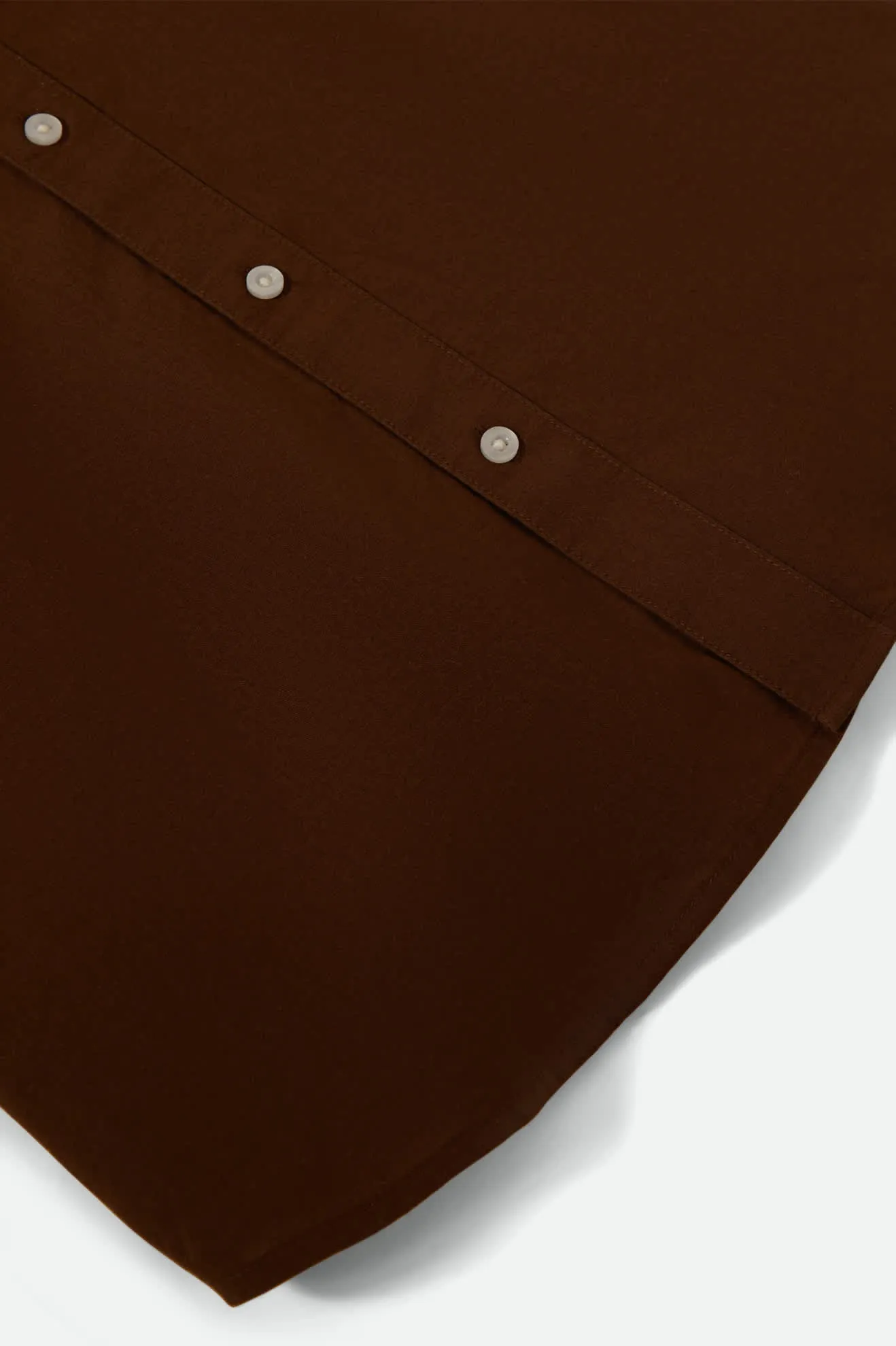 Charter Oxford S/S Shirt - Dark Earth Textured Casual Friday Tall Length