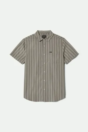 Charter Stripe S/S Shirt - Charcoal/Grey Odor Resistant Active Wear