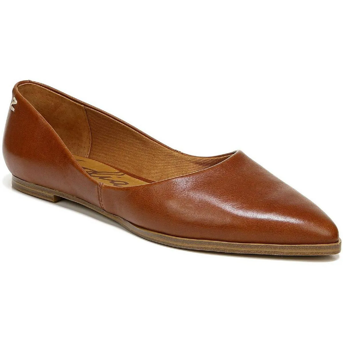 Hill Womens Padded Insole Slip On Flats Wide Walk