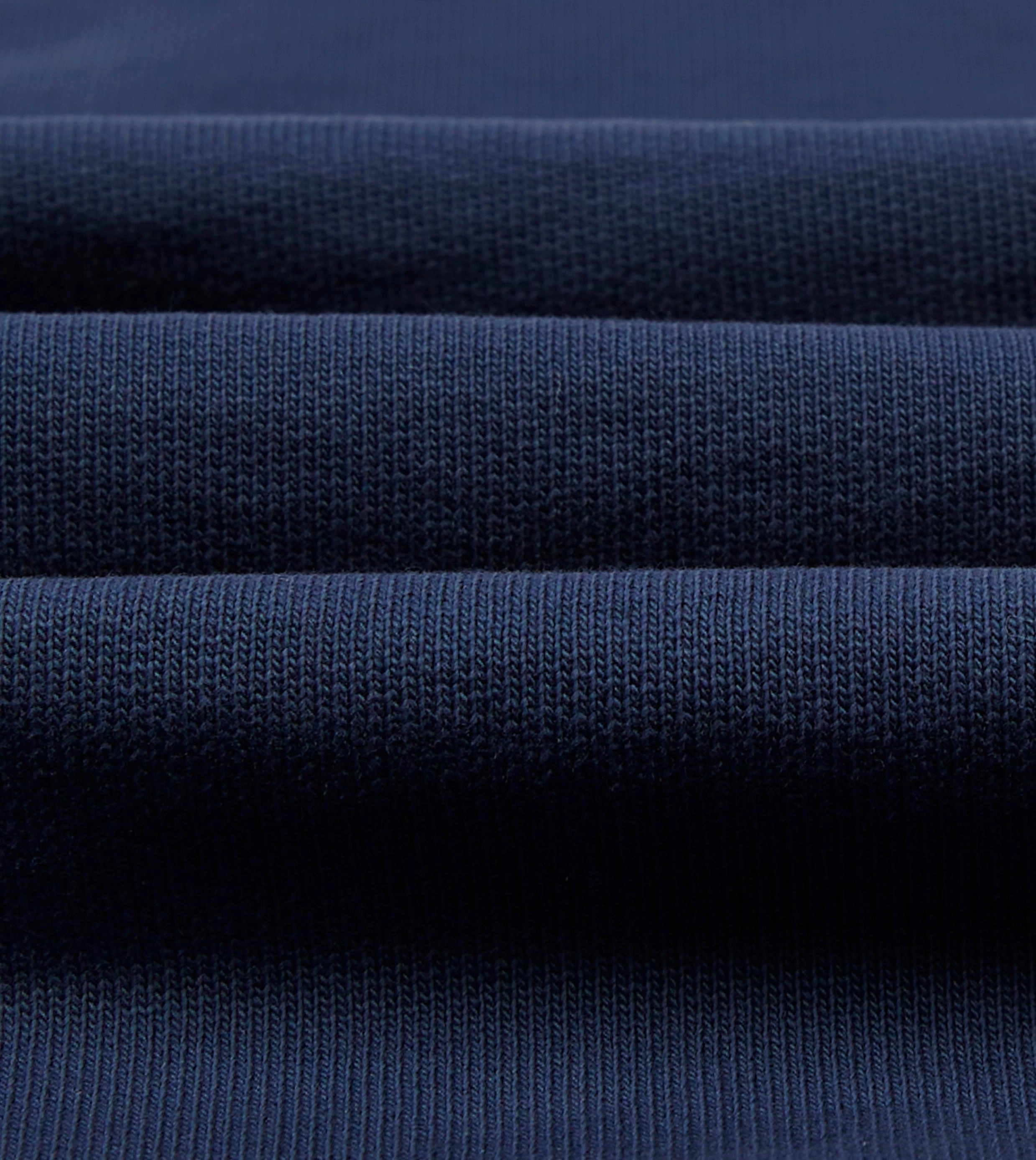 Cotton Blend Navy Cotton Quarter Zip Sweatshirt