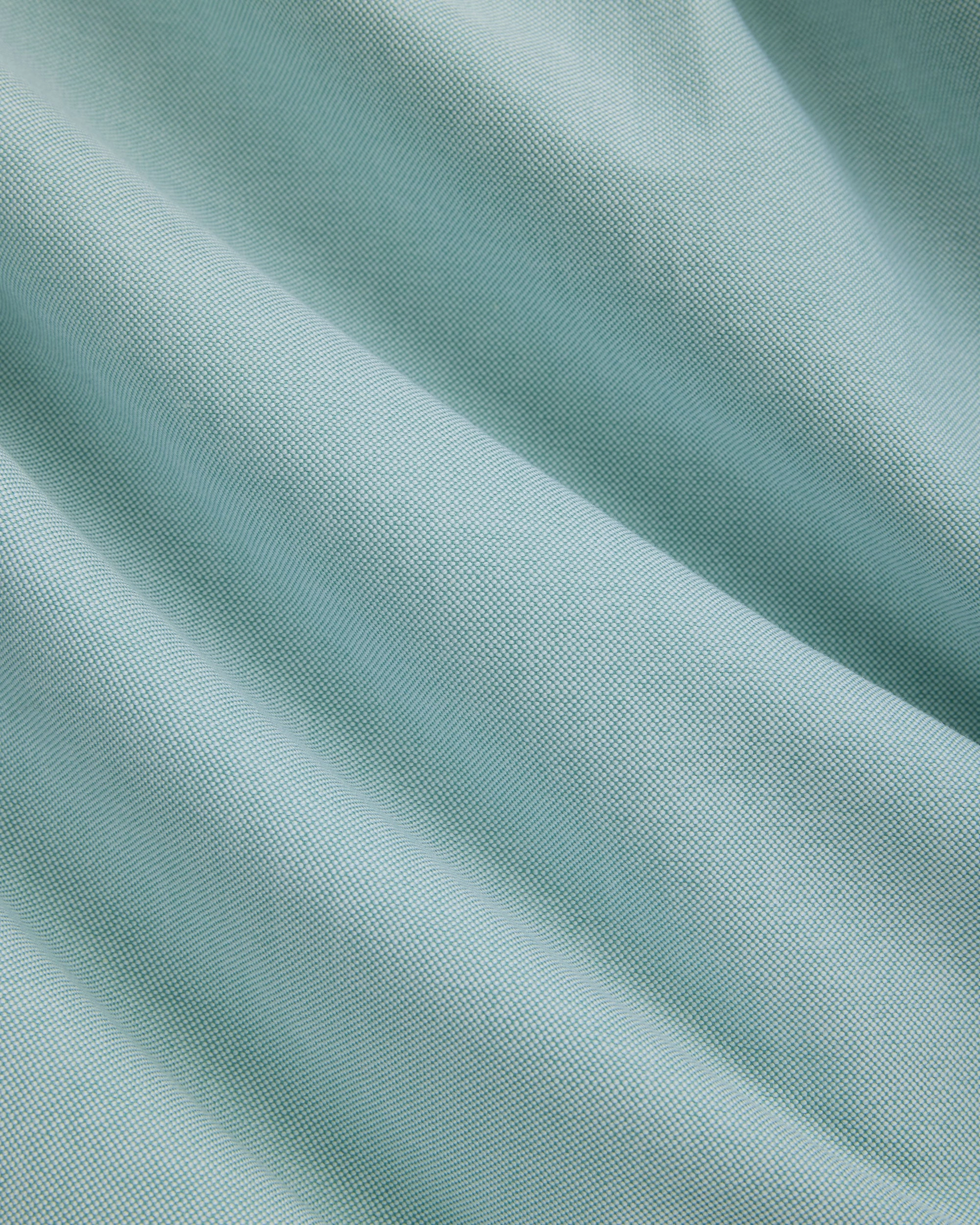 Anti Static Lining Chambray Fabric Made-in-USA Green Oxford Cloth Button Down Shirt  - Classic Fit