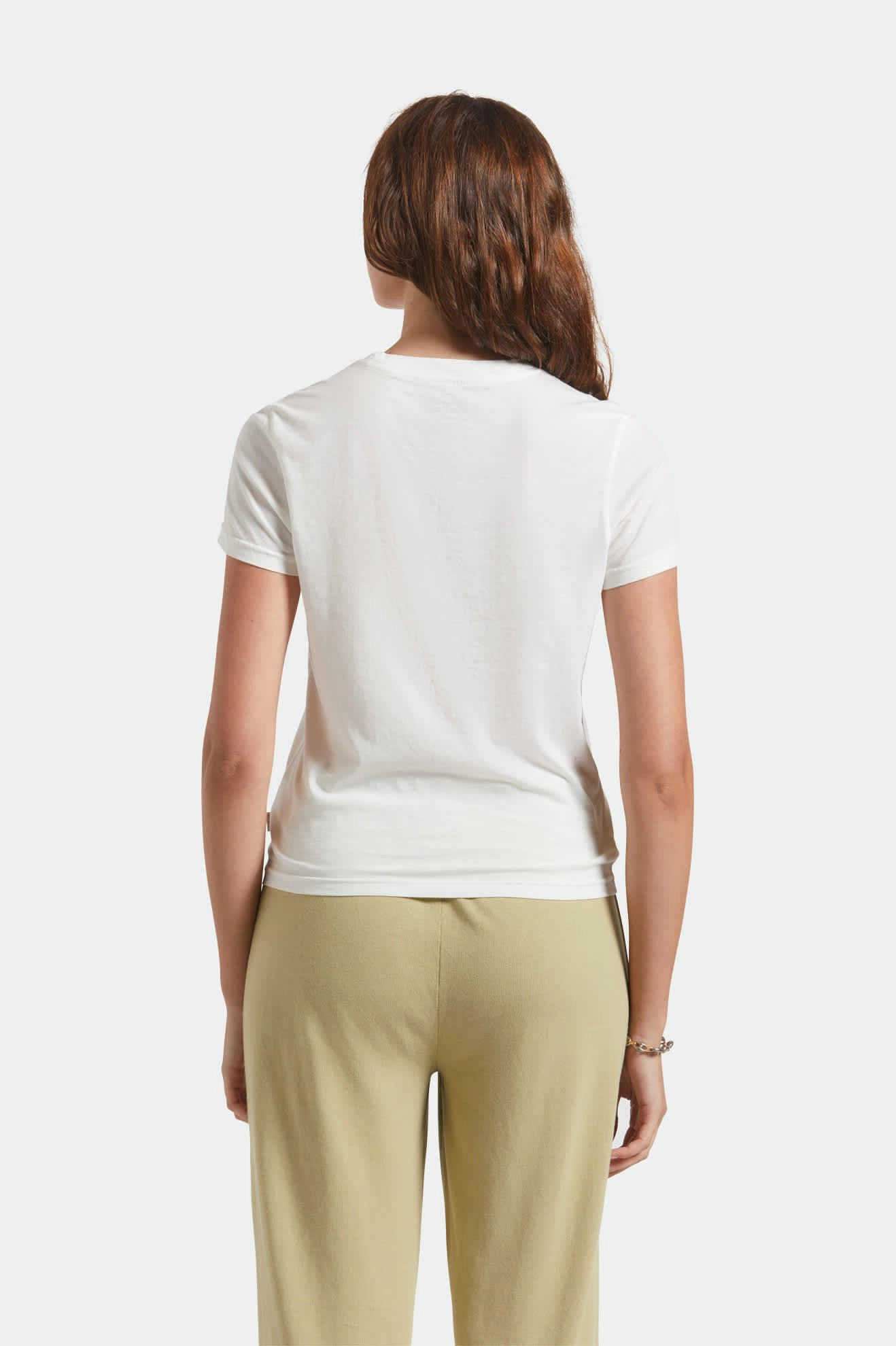 Scoop neck femininity Oversized Cut Chill Out Fitted Crew T-Shirt - Off White