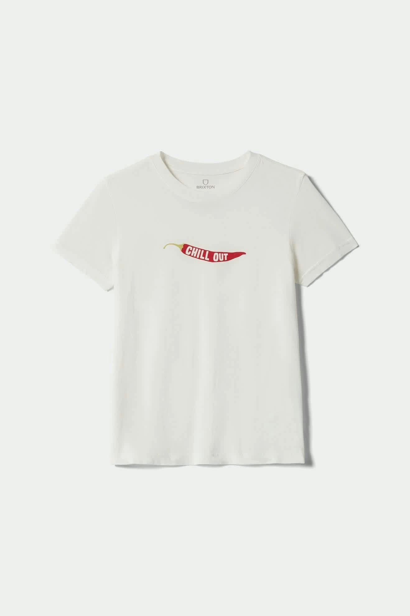 Classic Fit Prom Chill Out Fitted Crew T-Shirt - Off White