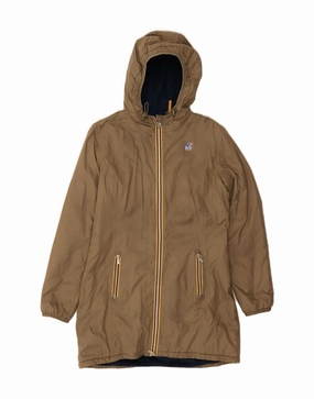 astronauts Plus Size K-WAY Boys Hooded Padded Coat 6-7 Years Brown Polyamide