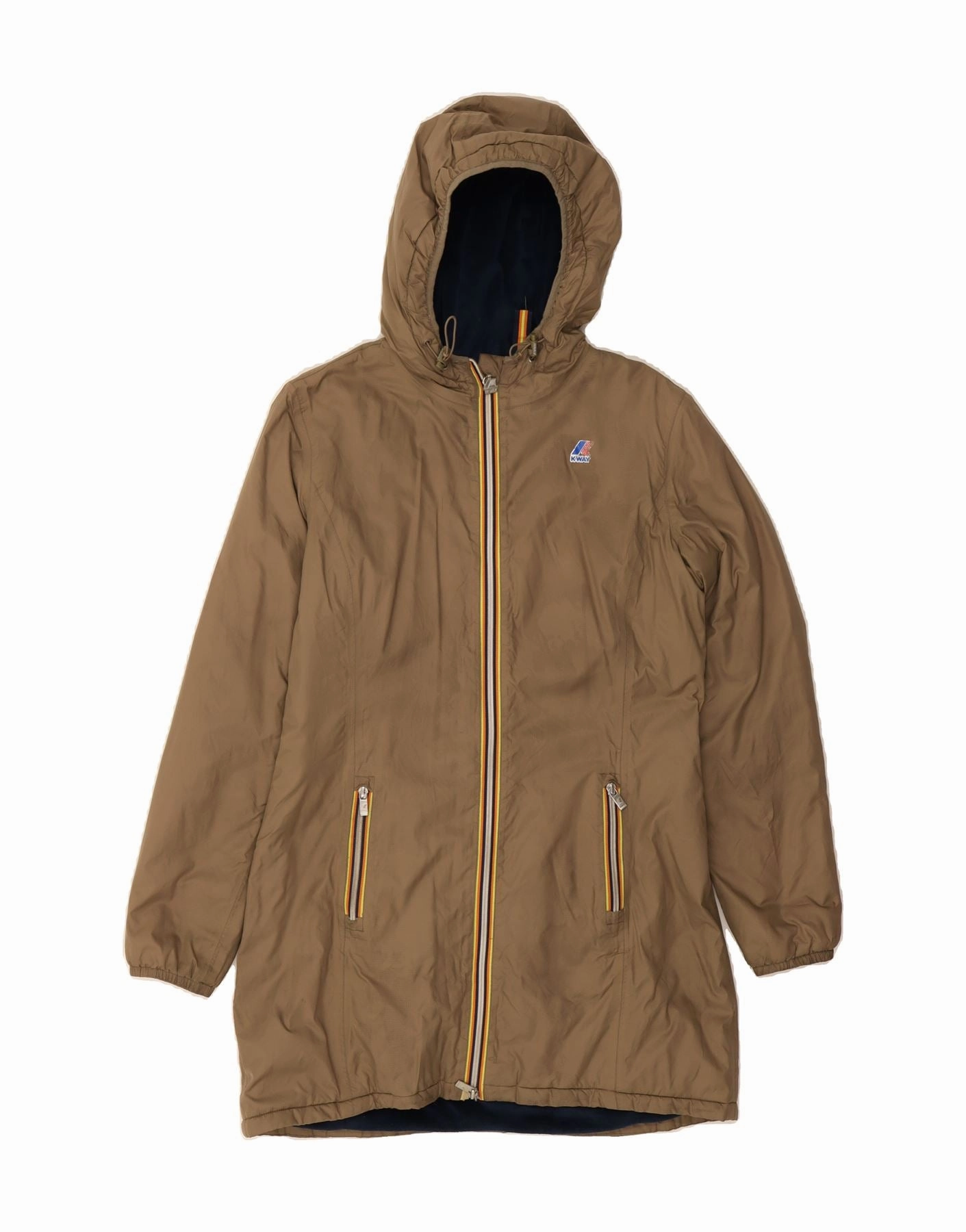 astronauts Plus Size K-WAY Boys Hooded Padded Coat 6-7 Years Brown Polyamide