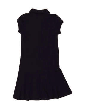 Relaxed Design TOMMY HILFIGER Girls Polo Dress 7-8 Years Navy Blue Cotton