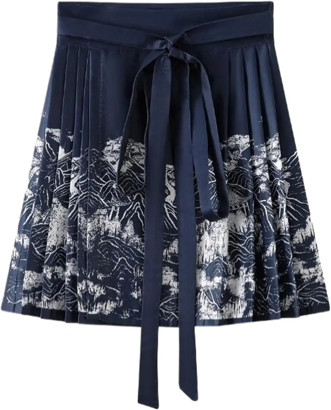 Chinese Style Horse Face Skirt Short Women Spring Summer Chinese Style Red Pleated A-Line Mini Skirt