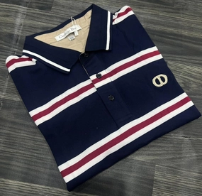 Christian Dior Stripe Men Polo Chill Vibes Limited Edition