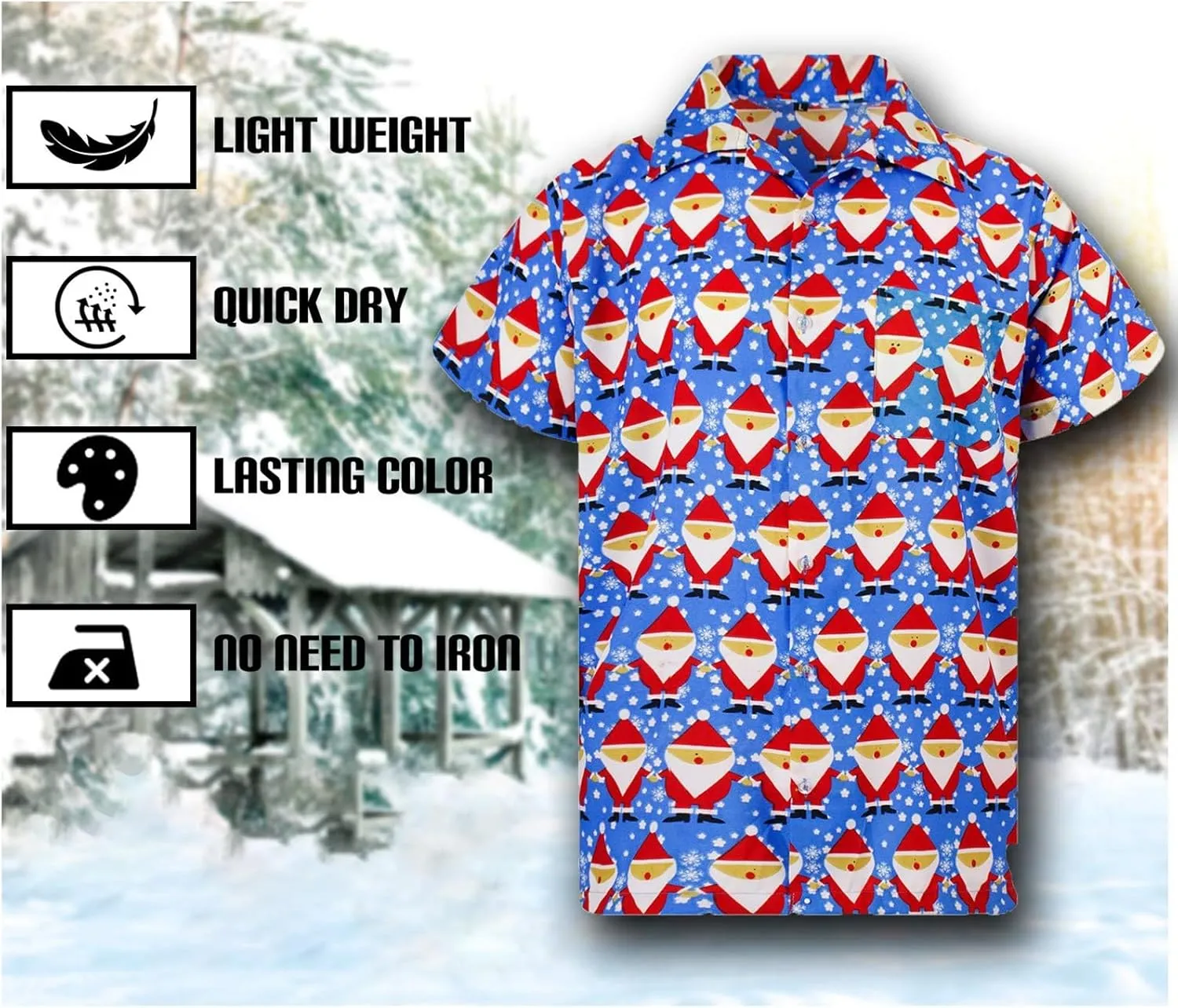 Christmas Button Down Shirts for Men 2024, Mens Button Down Christmas Shirt Short Sleeve Beach Printed Casual Shirts