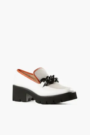 old town Chunk Links Lady Lugg Loafer In Grey White