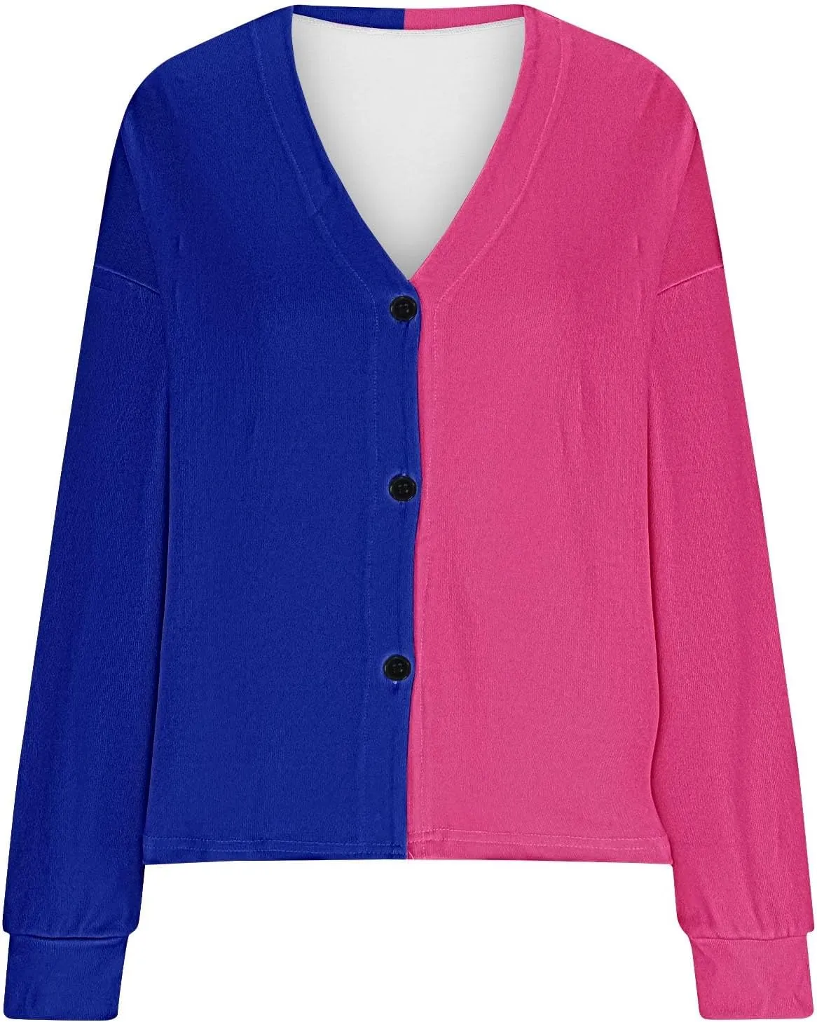 Chunky Knit Cardigans for Women V Neck Button Up Sweater Womens Tops Dressy Casual Fall Long Sleeve Open Front Top