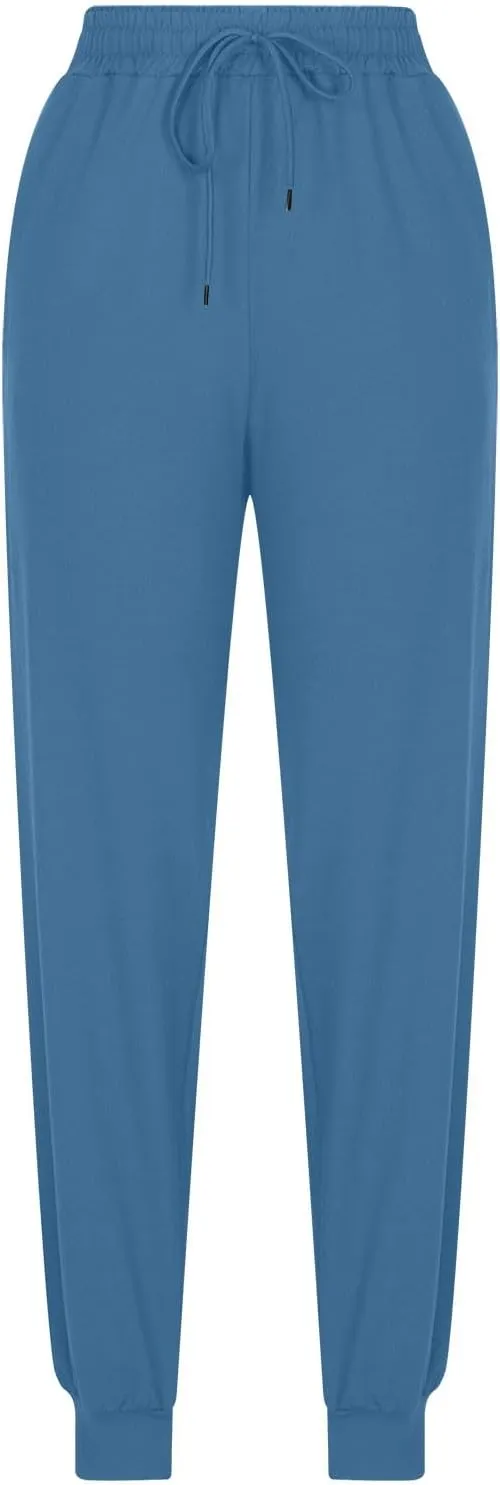 Cinch Bottom Baggy Sweatpants for Women Fleece Winter Jogger Pants Thick Warm Lounge Pants High Waisted Joggings
