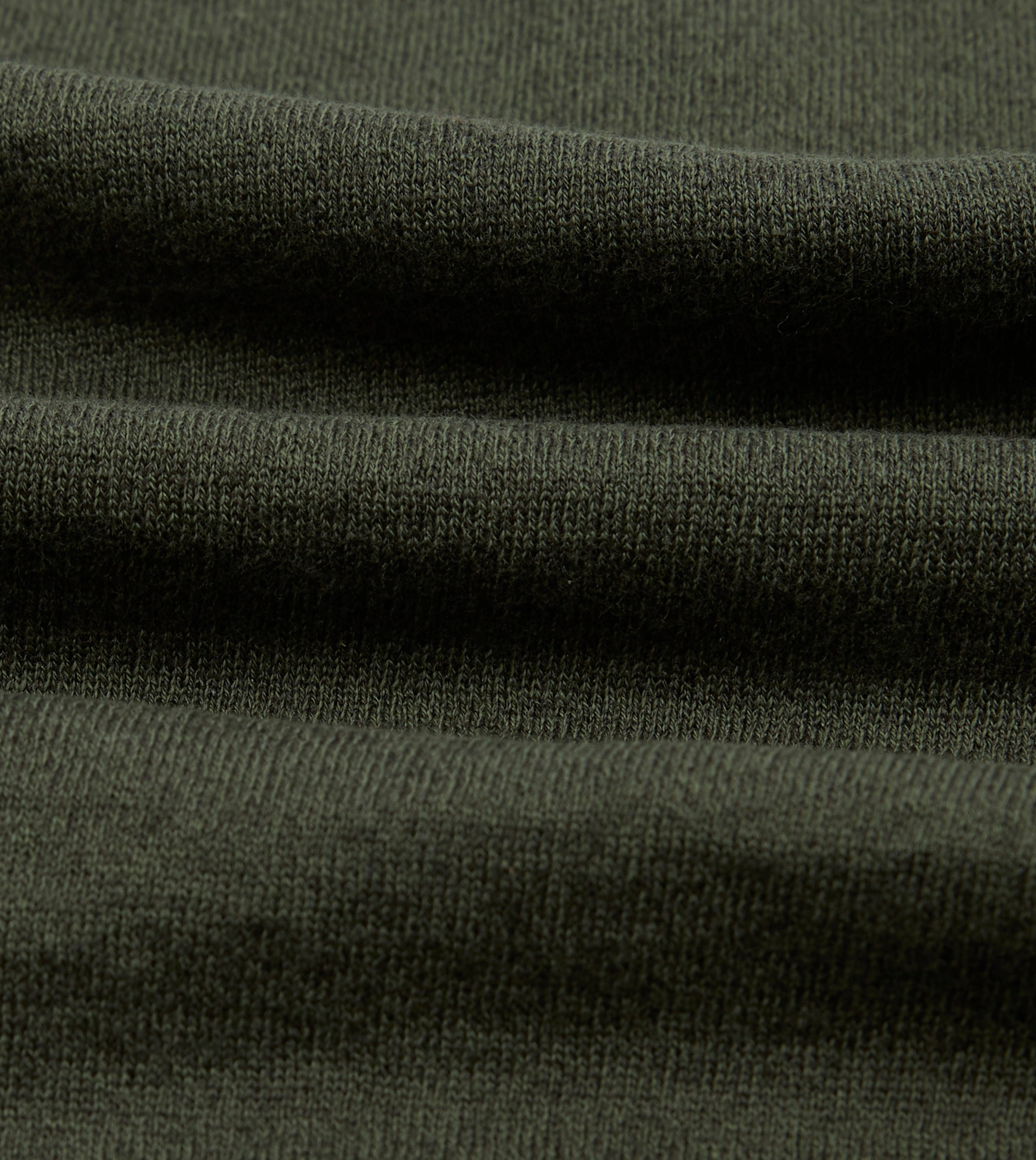 Olive Knitted Linen-Cotton Short-Sleeve Polo Shirt FourWay Stretch Fabric