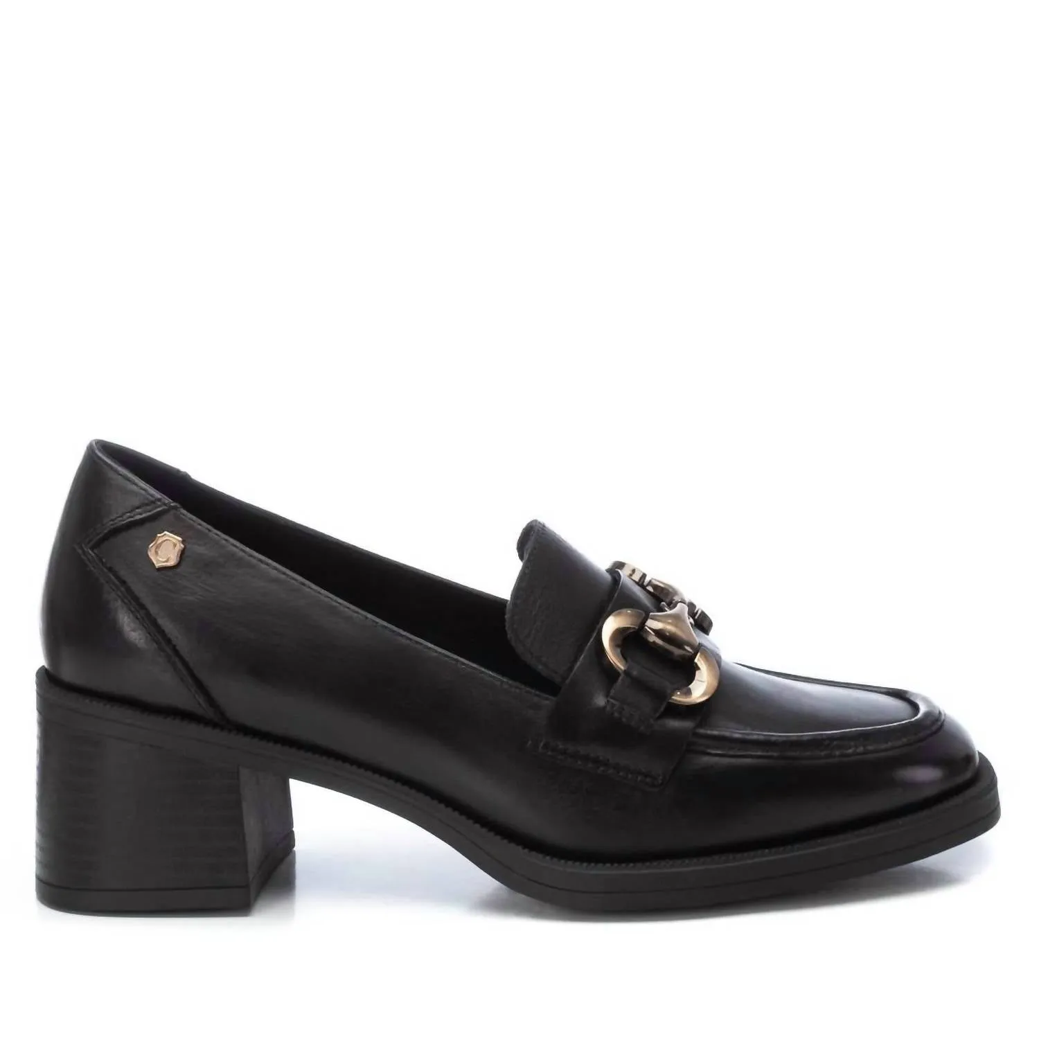 Women's Leather Moccasins In Black Flower Walk Practical Style