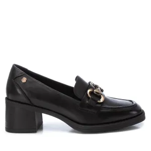 Women's Leather Moccasins In Black Flower Walk Practical Style