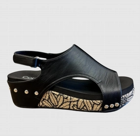 Women's Volta Ii Wedge Sandals In Black Combo City Attitude