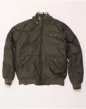 WOOLRICH Boys Graphic Padded Jacket 11-12 Years Green Polyester Windbreaker Style