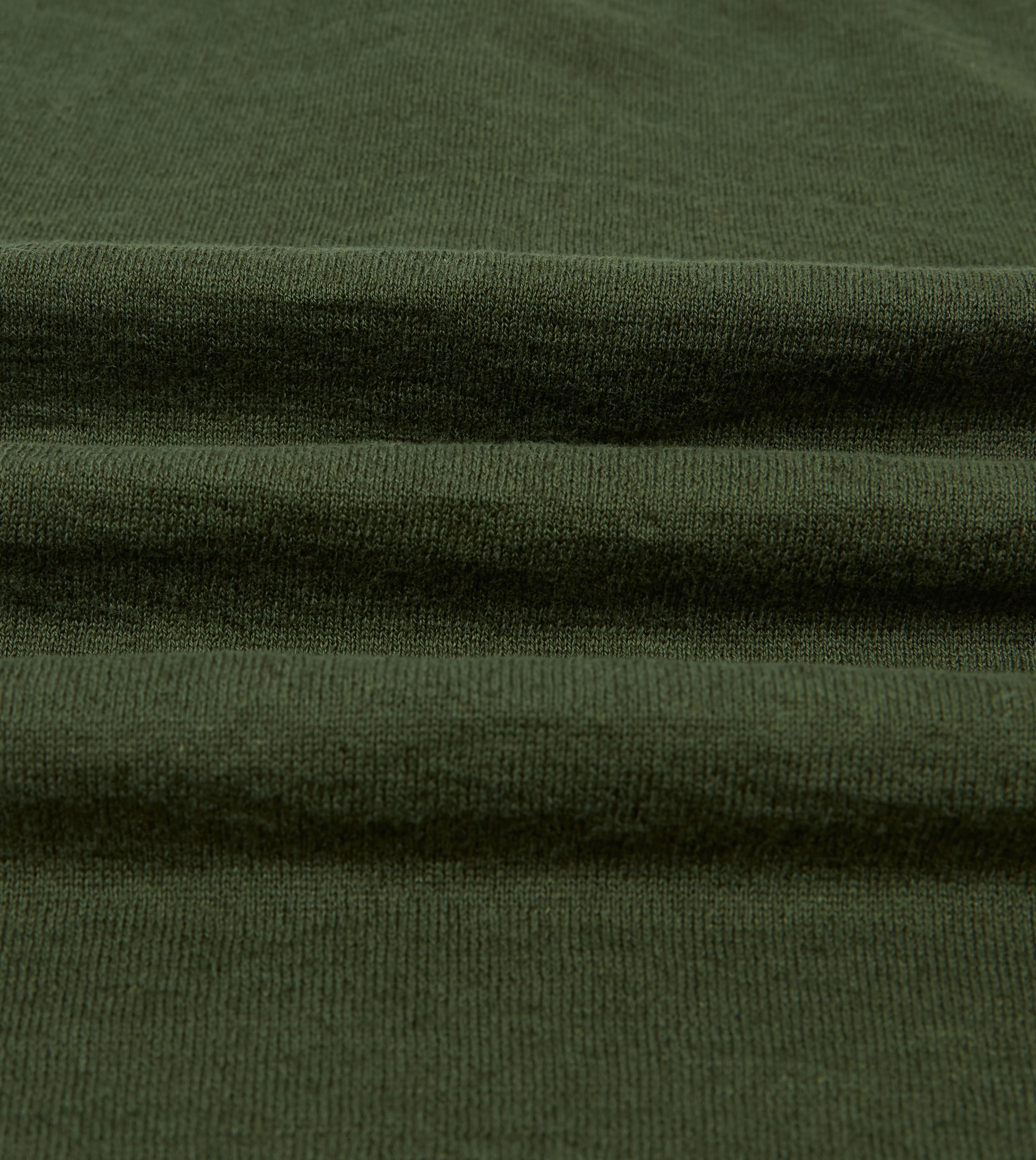 Green Linen-Cotton Knitted Long-Sleeve Polo Shirt Chill Clothing Travel Comfort