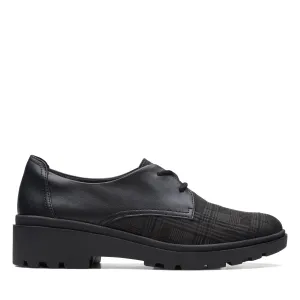 Clarks Calla Ruby in Black Leather Ground Hold