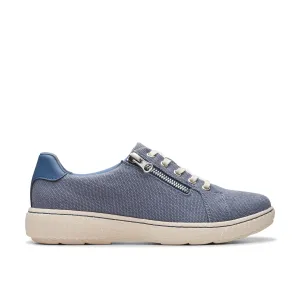 Open Guard Clarks Caroline Echo in Denim Textile