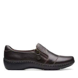 Swift Stride Water Safe Clarks Cora Harbor in Brown Leather