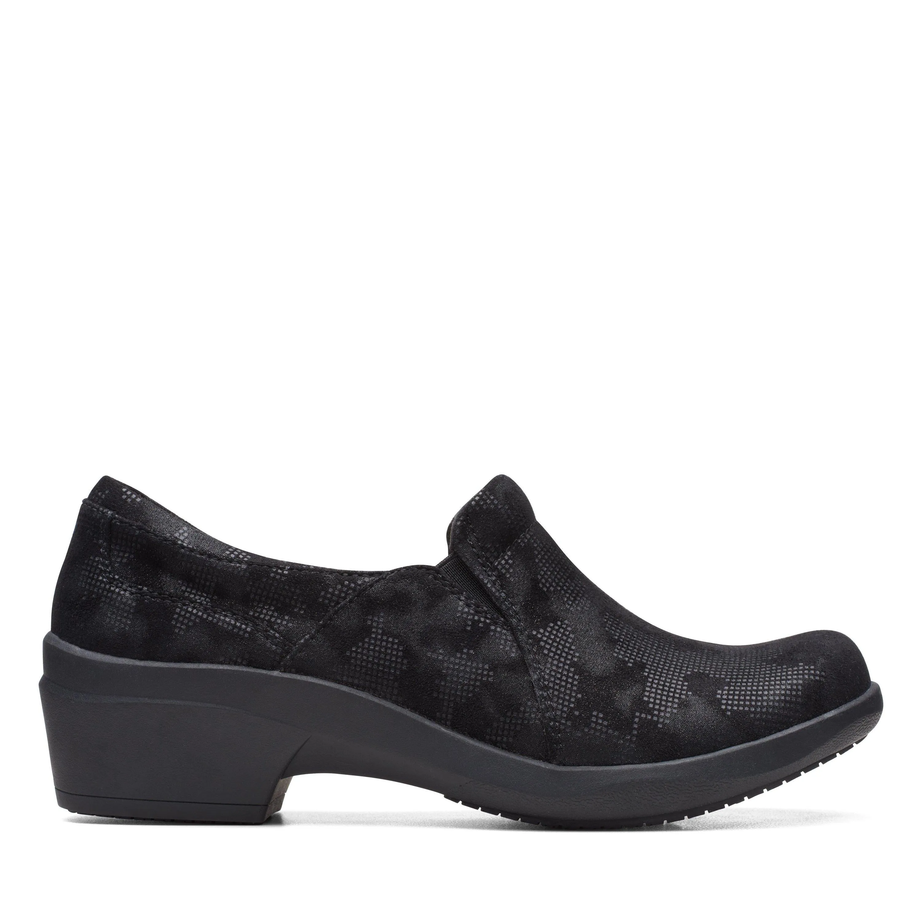 Clarks Talene Pace in Black Textile Casual Elegance