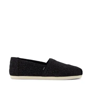 Classic Alpargata Black Sparkle Knit Support frame City Life