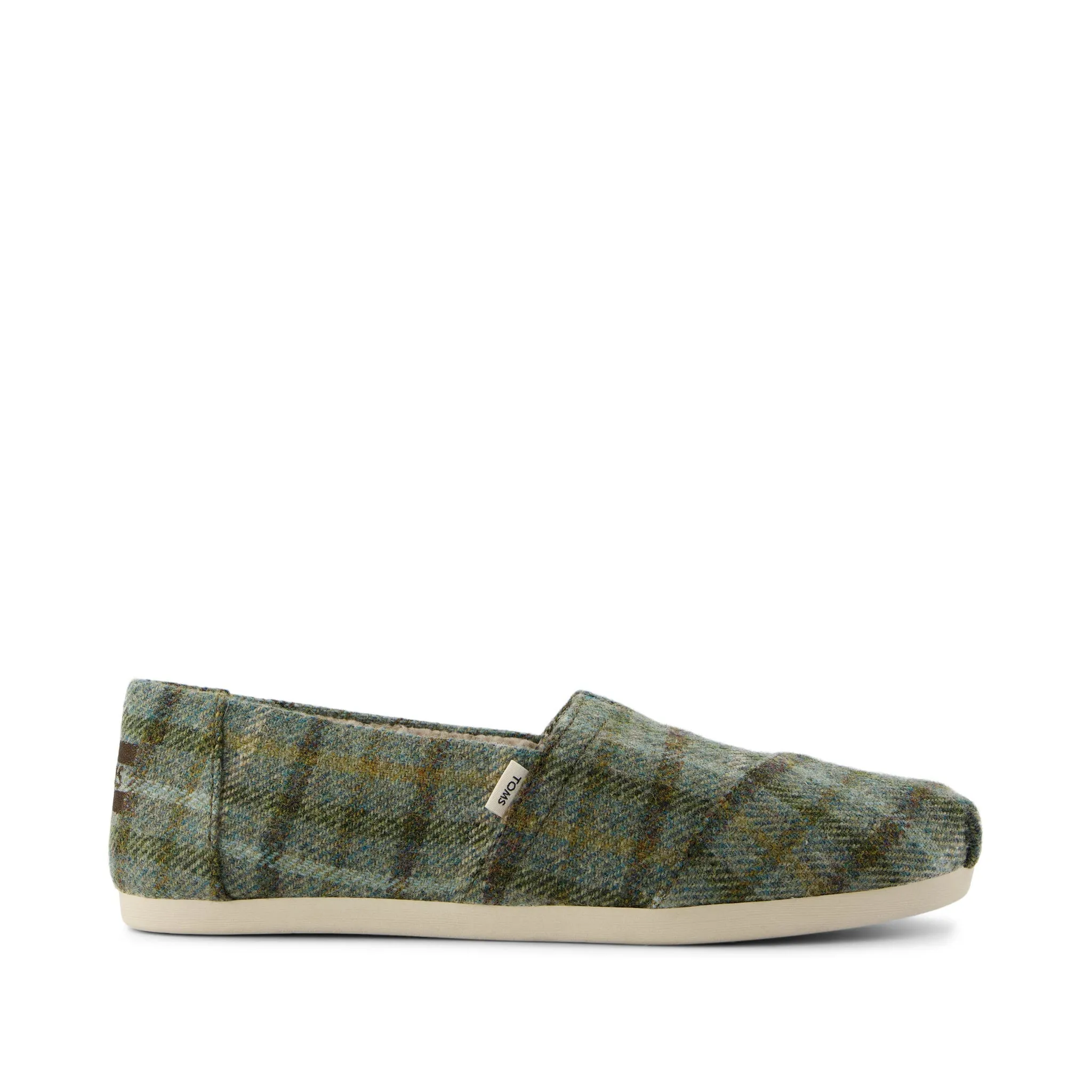 Lace Up Networking Classic Alpargata Olive Cozy Plaid