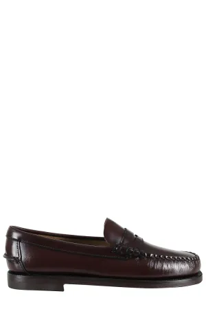 Classic Dan Brushed Full-Grain Leather Loafers Shockproof Heel