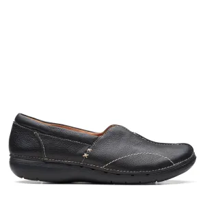 Formal Occasions Clarks Un Loop Stride in Black Leather