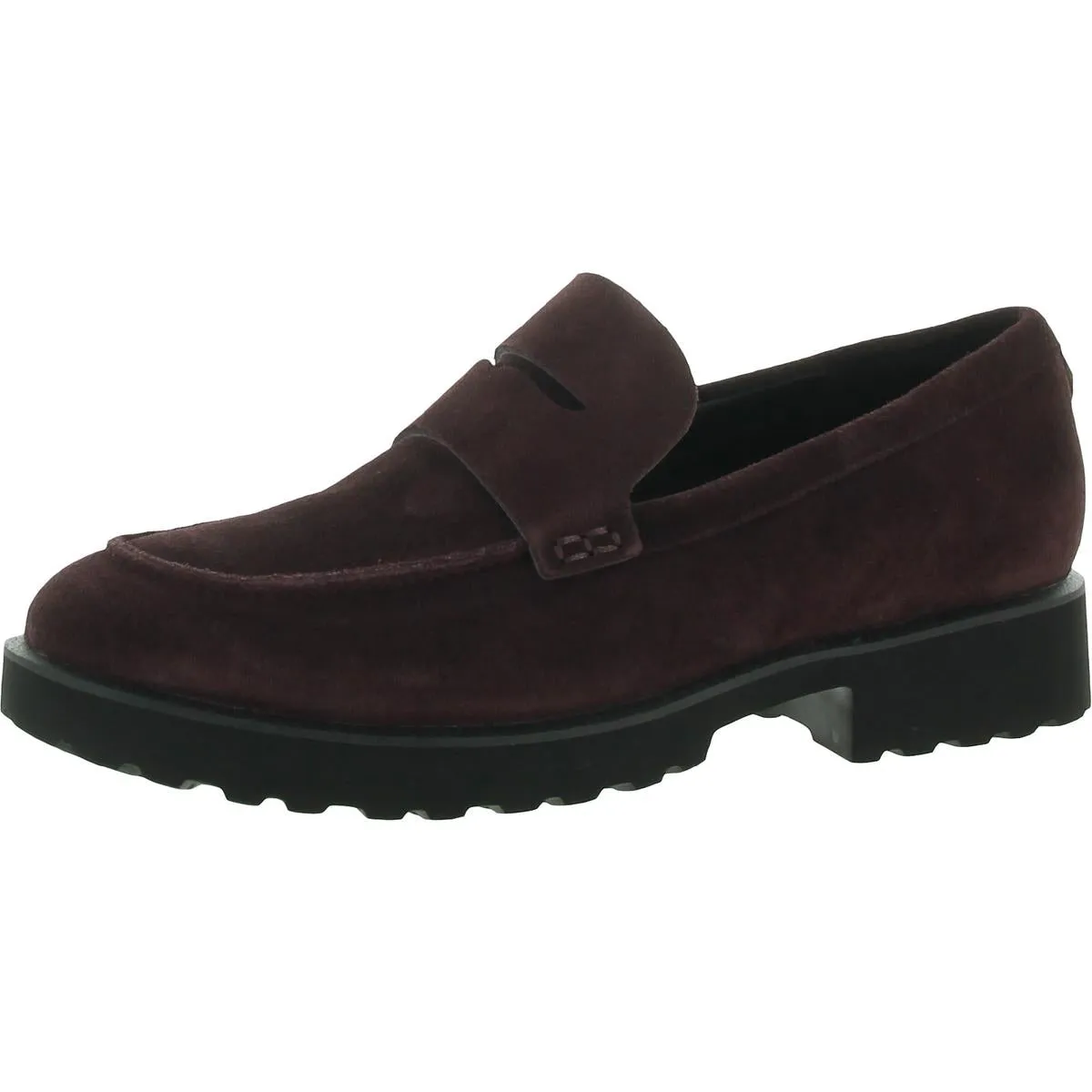 Timeless Cushioning Newburg Womens Suede Lug Sole Loafers
