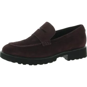 Timeless Cushioning Newburg Womens Suede Lug Sole Loafers