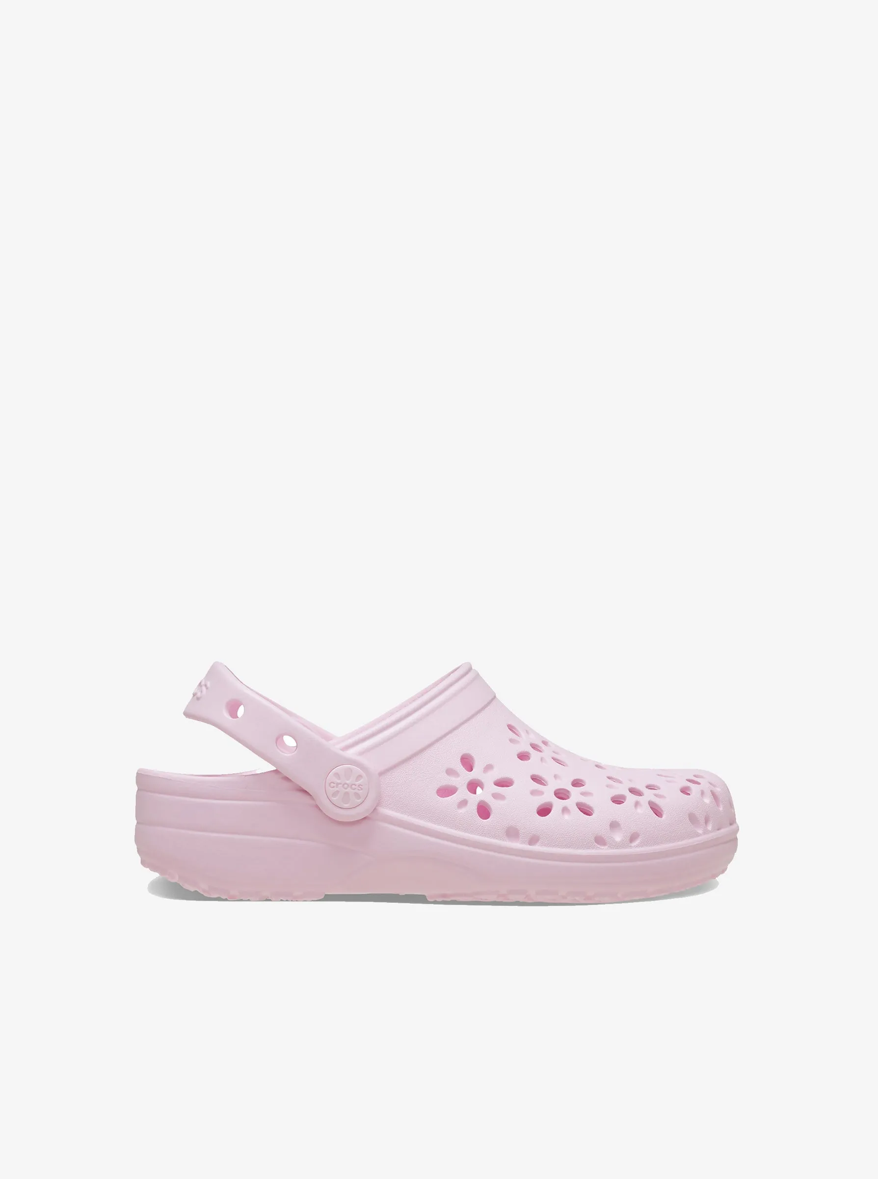 Classic Floral Cut-Out Clog Infants Stretch Fabric Natural Fiber Construction