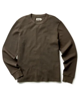 Stylish Day Wear Fresh Vibes The Organic Cotton Crew in Fatigue Olive Waffle