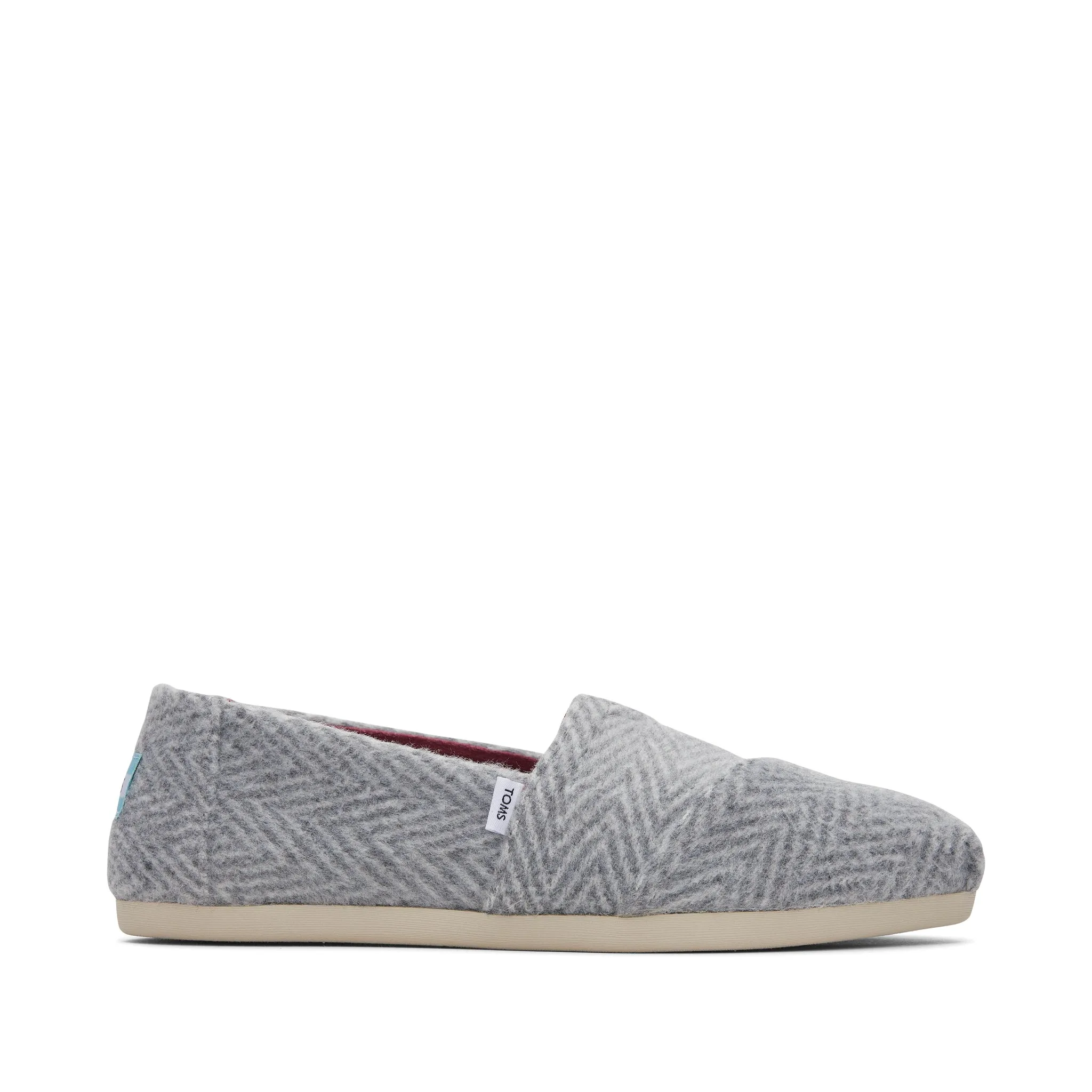 Soft Insole Safe Path Alpargata Grey Herringbone Slip-On