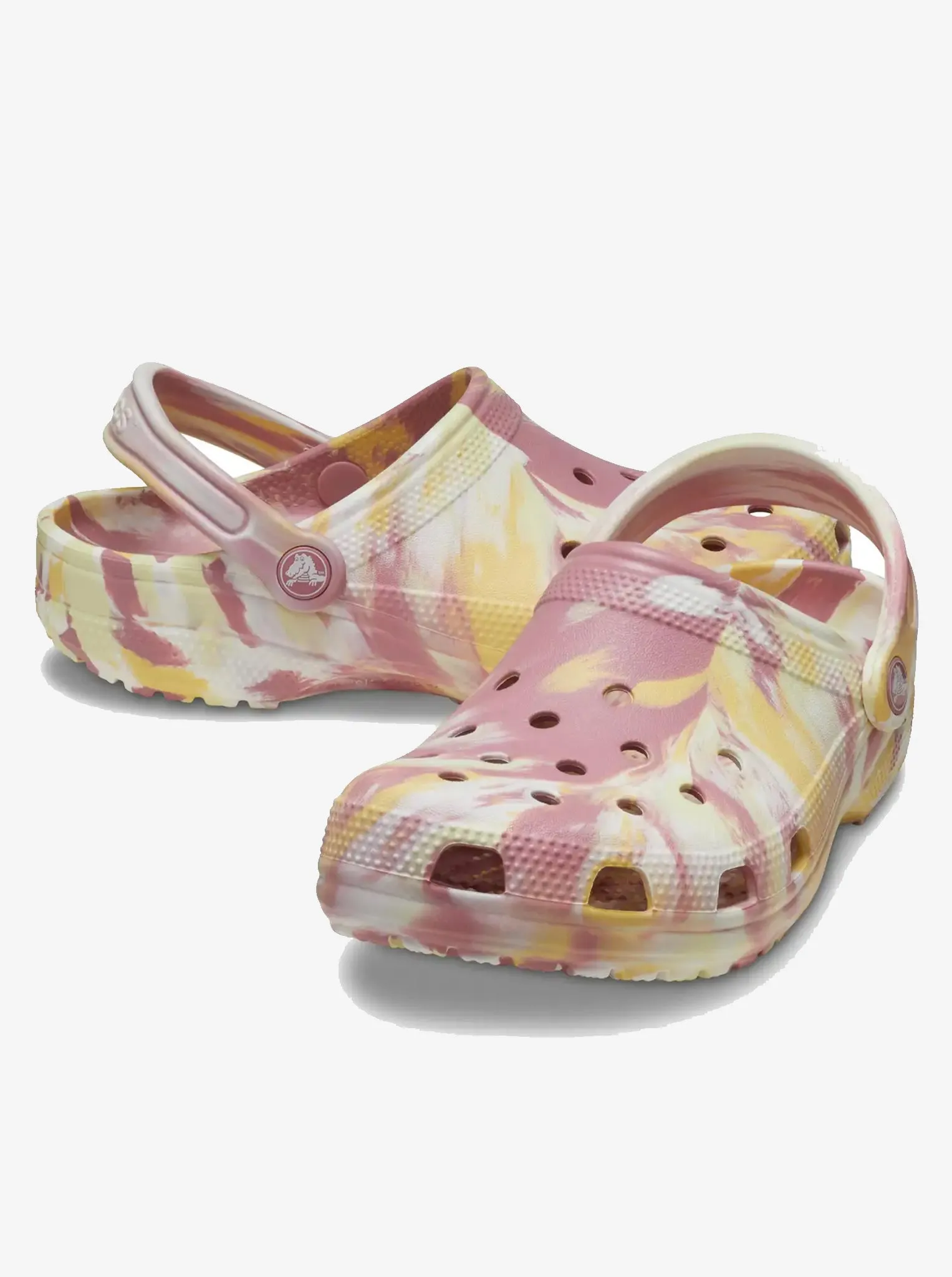 Classic Marbled Clog Unisex hook and loop closure Relaxed Shoes