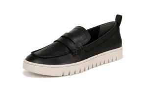 Vionic Womens Uptown Loafer - Black Leather Breathable Lining