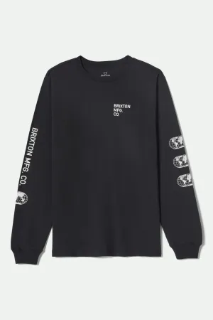 Comfy and Versatile Trendy Piece Union L/S Standard T-Shirt - Black