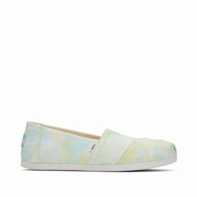 Classic Alpargata Neon Yellow Lime Tie-Dye Soft Padding